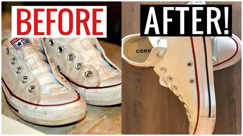 cleaning white converse sneakers.